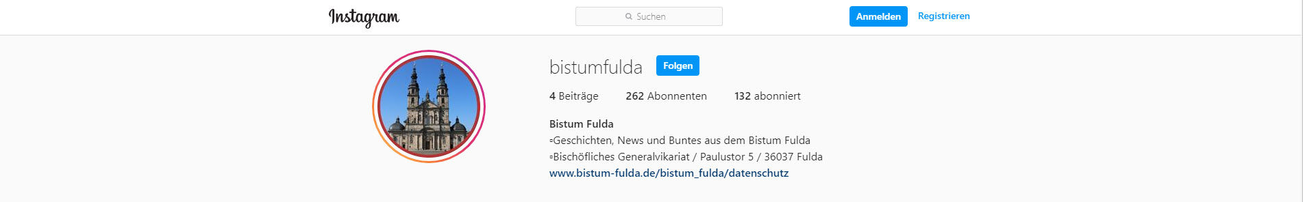 Bistum Fulda startet Instagram-Profil: Impulse, Fotos und Videos  